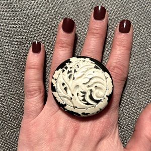 Super Funky Wooden Cocktail Ring